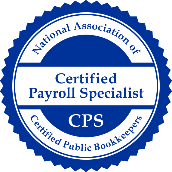 Certified Payroll Specialist badge. 