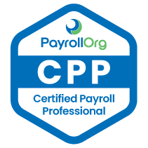 Certified Payroll Professional badge. 